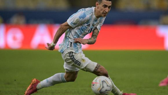 Ángel Di María anotó el tanto triunfo de Argentina ante Uruguay por las Eliminatorias Qatar 2022 (Foto: AFP)