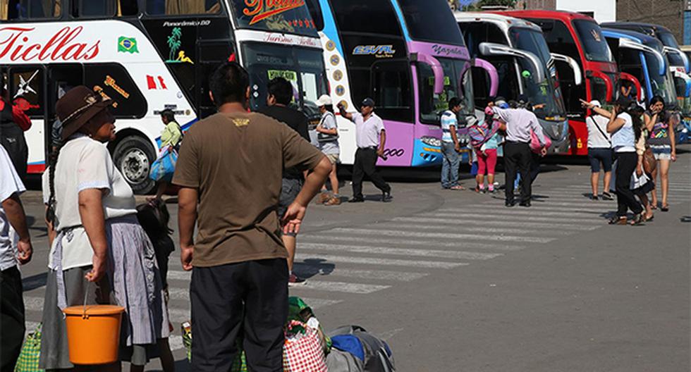 Precios de los pasajes subieron hasta 200% en Yerbateros por el feriado APEC. (Foto: Agencia Andina)