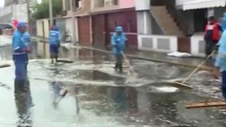 San Miguel: cuadra 20 de la avenida La Paz quedó inundada por lluvias