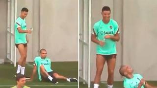 Pepe, víctima de la última ocurrencia de Cristiano Ronaldo | VIDEO