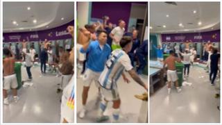 Una verdadera fiesta: el festejo de Argentina en el vestuario tras pase a la final | VIDEO