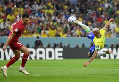 Pura acrobacia: golazo de Richarlison para marcar el 2-0 de Brasil vs. Serbia | VIDEO