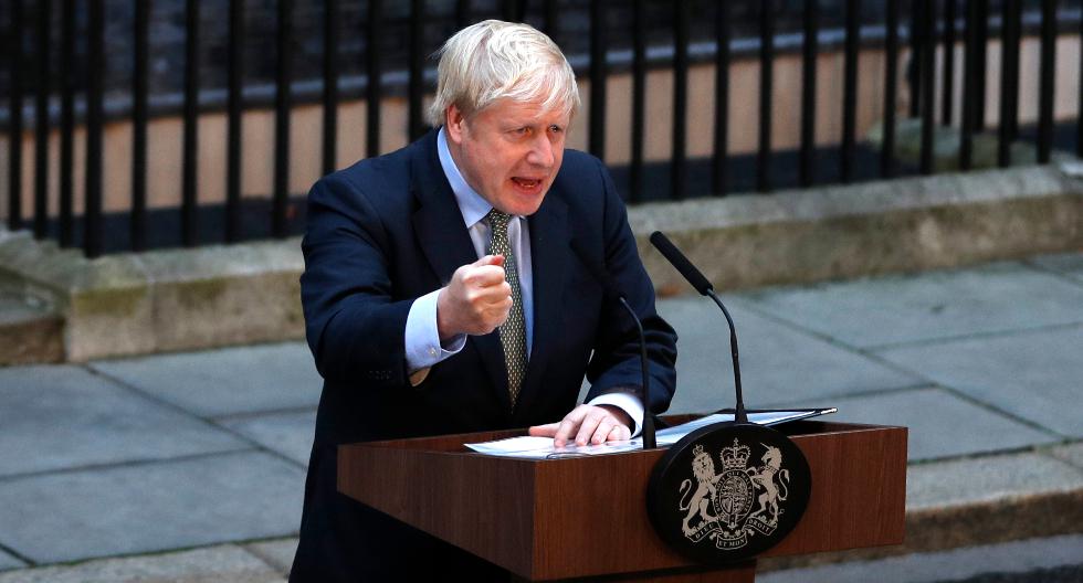 El conservador Johnson logró 365 escaños en el Congreso de Reino Unido. (Foto: AFP)