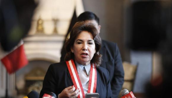 Elvia Barrios se pronunció tras el Consejo de Estado que se realizó este domingo 27. Foto: GEC. Foto: Hugo Pérez /@photo.gec