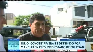Julio ‘Coyote’ Rivera fue detenido por manejar en presunto estado de ebriedad