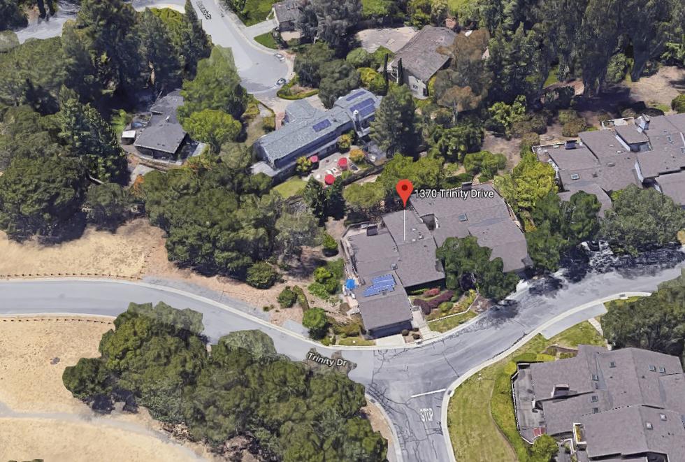 Vivienda donde Alejandro Toledo fue detenido este martes en el marco del Caso Odebrecht ubicada en la calle Dr. Trinity (California)