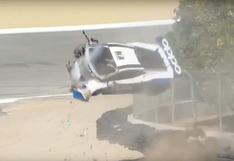 YouTube: Un Lamborghini se accidenta a casi 200 km/h y su piloto sale ileso