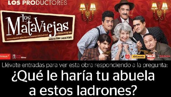 Responde y gana entradas para ver “Los mataviejas” en el teatro