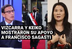 Martín Vizcarra y Keiko Fujimori le desearon los mejores éxitos al presidente Sagasti