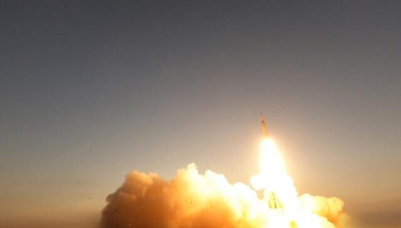 Se lanza un misil interceptor Arrow contra un objetivo sobre el Mar Rojo en octubre de 2023. (Foto: Ministerio de Defensa / Archivo)