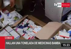 Policía incauta una tonelada de medicamentos bamba y vencidos en un almacén clandestino de Comas 