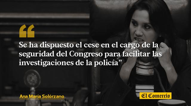 Ana María Solórzano: 10 frases de su gestión en el Parlamento - 5