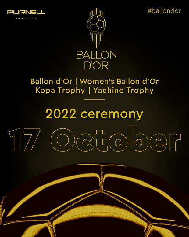 Balón de oro 2022: Horario y dónde ver la gala hoy 17 de octubre en directo