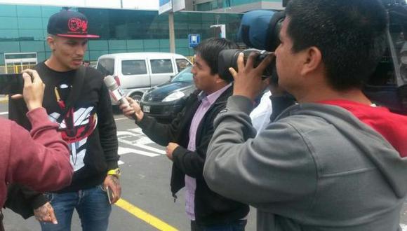 Paolo Guerrero llegó a Lima para amistoso frente a Chile