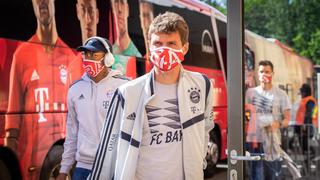 Bundesliga: futbolistas del Bayern Munich arribaron con mascarillas al estadio del Union Berlin [FOTOS]