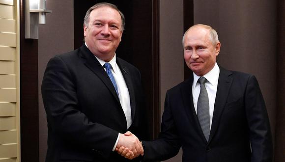 Mike Pompeo se reúne con Vladimir Putin y anuncia que Estados Unidos y Rusia acordaron desbloquear búsqueda de una solución para Siria. (EFE).