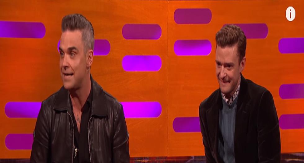 Robbie Williams dejó pasmado a Justin Timberlake con estas declaraciones. (Foto: Captura)