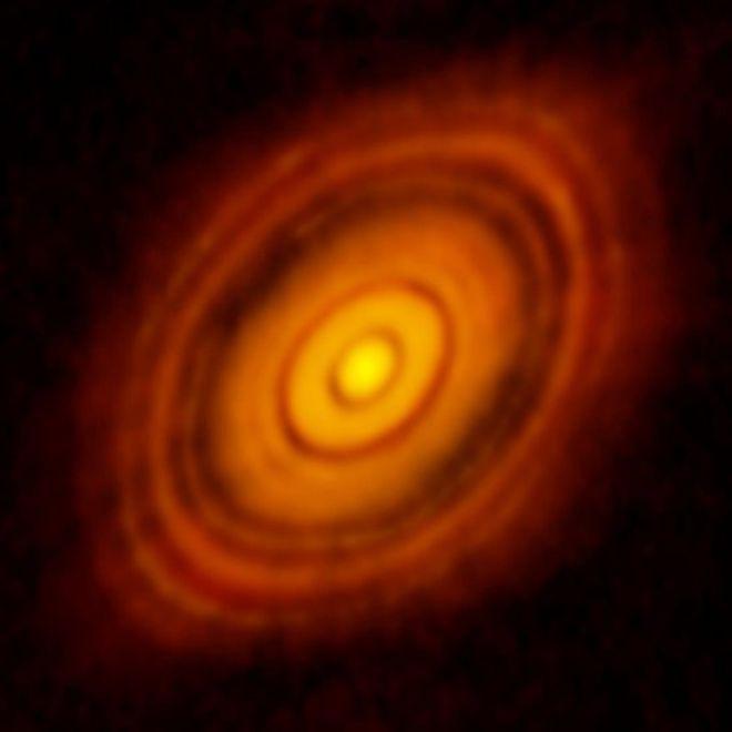 Los discos detectados por el telescopio ALMA pueden ser la explicación de la Gran brecha. (Foto: ALMA, ESO/NAOJ/NRAO)
