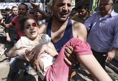 Al menos 188 palestinos muertos, 55 de ellos niños, en los intensos bombardeos de Israel en Gaza