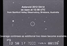 Asteroide 2012 DA14 se aleja de la Tierra