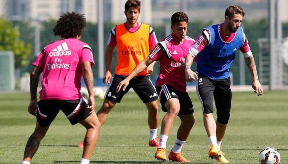 Cristian Benavente entrenó con el primer equipo del Real Madrid