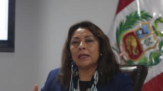 Violeta Bermúdez: “Antes de las próximas 24 horas vamos a tener ministro o ministra de Energía y Minas”