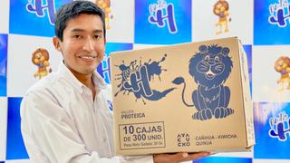 Julio Garay, el joven ingeniero ayacuchano que combate la anemia con galletas, chocolates y panetón