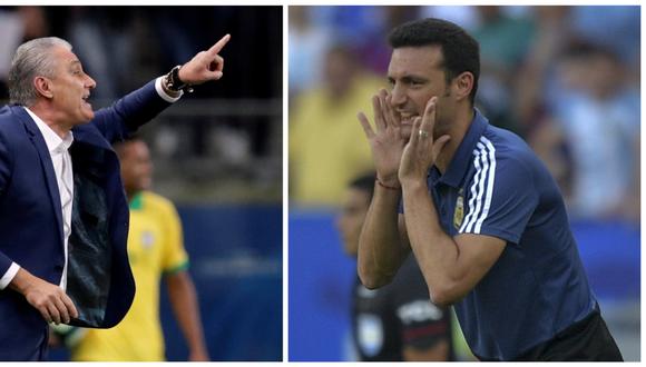 Brasil vs. Argentina: Scaloni versus Tite, el aprendiz reta al maestro en un duelo desigual. | Foto: Agencias