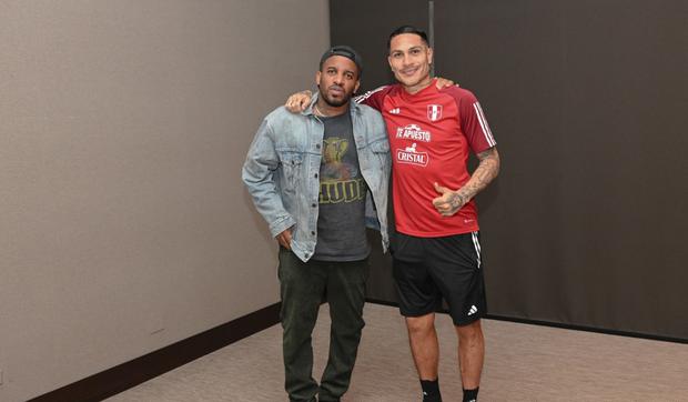 Paolo Guerrero and Jefferson Farfán together before Peru vs.  Paraguayan.  (Photo: Instagram)