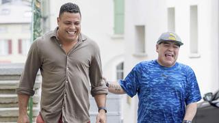 Ronaldo reveló que guarda un obsequio muy personal que le dio Diego Maradona