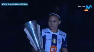 Adriana Lúcar hace estallar Matute con su presentación en la Noche Blanquiazul Femenina | VIDEO