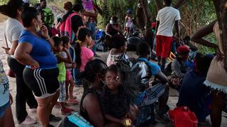 Campamento de migrantes haitianos se diluye en el norte de México