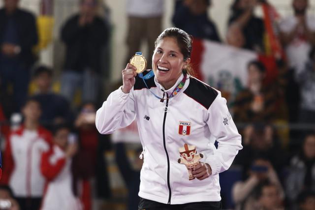Alexandra Grande se convirtió en bicampeona panamericana en Karate. | Paul Vallejos / Lima 2019