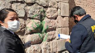 Cusco: realizan pintas con aerosol en templo colonial La Merced 