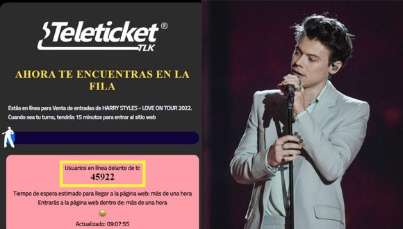 Harry Styles ofrecerá un concierto el próximo 29 de noviembre en el Jockey Club. (Foto: Twitter/AFP)