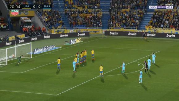 Barcelona vs. Las Palmas: Lionel Messi anota magnífico gol de tiro libre [VIDEO]