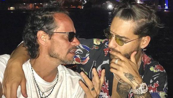 Marc Anthony besa a Maluma y se convierte en tendencia en redes