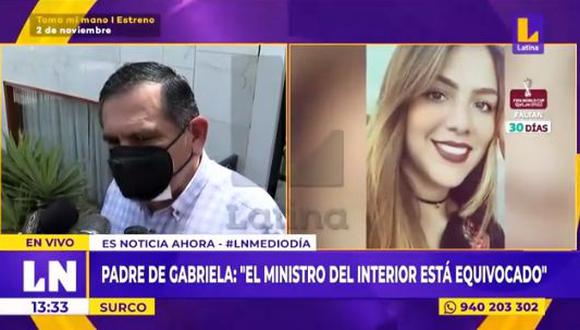 Samuel Sevilla aseguró que su hija salió del hospital porque se sintió acusada y maltratada. Al ser consultado por la prensa, dijo que no sabía cómo llegó su hija a Villa María del Triunfo, donde fue hallada. (Foto: captura de video)