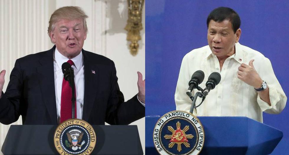 El presidente de USA, Donald Trump invit&oacute; a Rodrigo Duterte a visitar la Casa Blanca en conversaci&oacute;n telef&oacute;nica este domingo. (Foto: EFE)