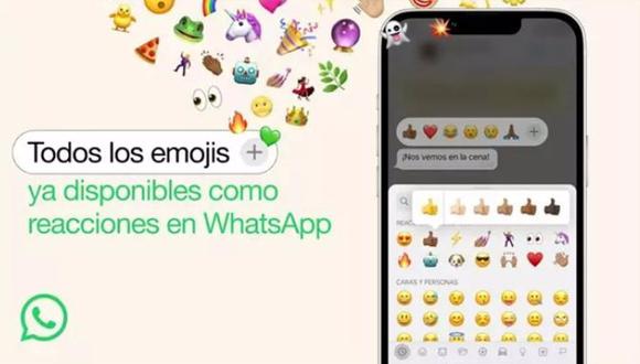 WhatsApp: ahora podrás reaccionar a los estados con estos emojis. (Foto: Meta)