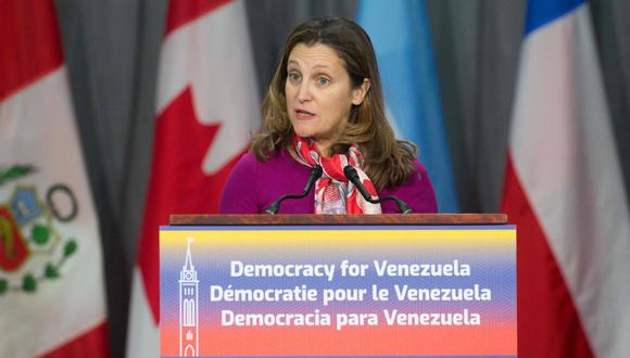 Al mismo tiempo, Ottawa está revisando el estatuto de los representantes diplomáticos de Nicolás Maduro en Canadá. (Foto: AFP)