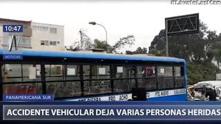 San Borja: accidente vehicular deja un muerto en la Panamericana Sur