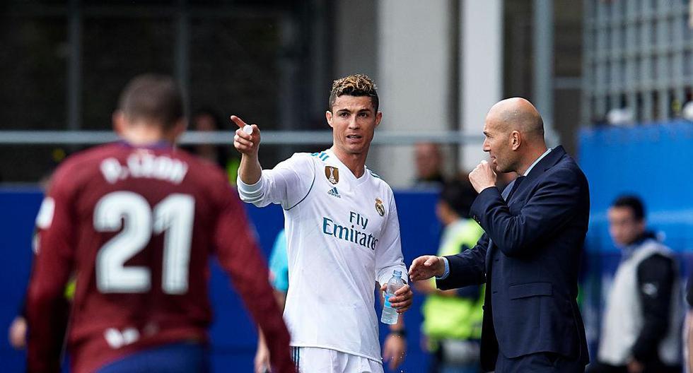Zinedine Zidane ensalzó el momento que protagoniza Cristiano Ronaldo con Real Madrid. | Foto: Getty Images