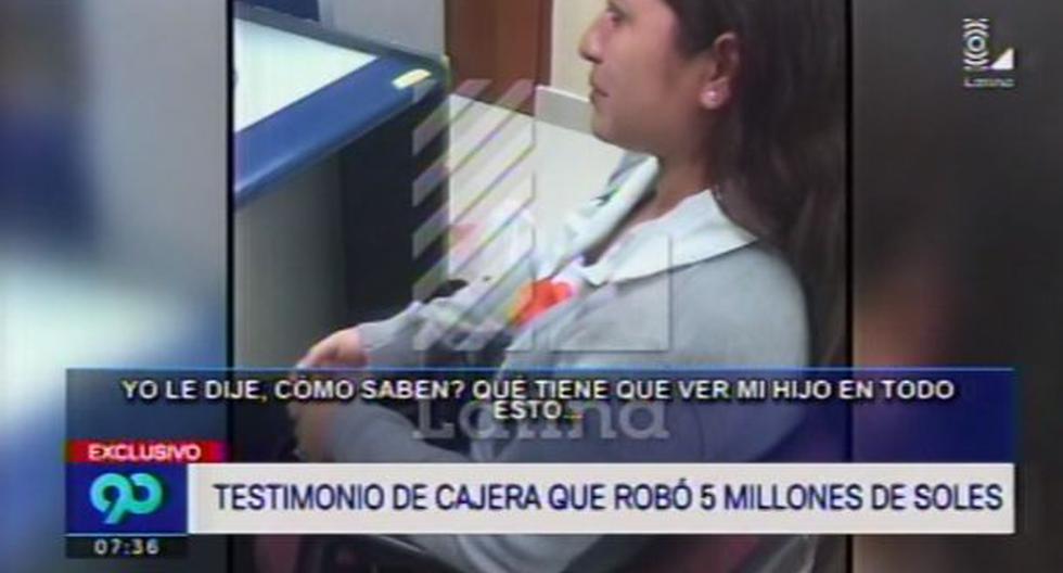 Cajera que desvió millones de banco confiesa crimen. (Foto: Latina)