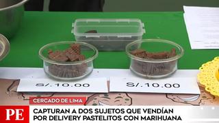 Policía capturó a sujetos que comercializaban pasteles y chocolates con marihuana por delivery | VIDEO