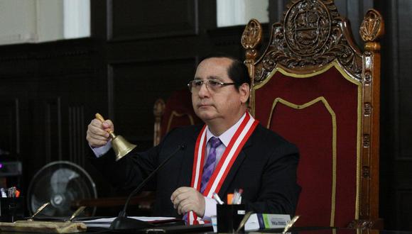 El juez supremo Hugo Núñez Julca, a cargo del caso Los Cuellos Blancos del Puerto, se reunió de manera irregular con su denunciante. (Foto: GEC)