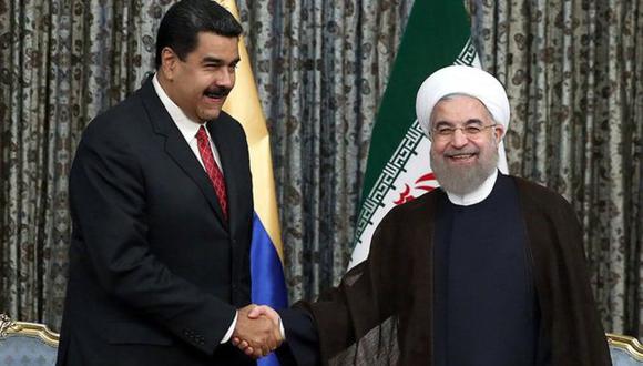 Hasan Rohani y Nicolás Maduro: los presidentes de Irán y Venezuela son aliados políticos. Foto: GETTY IMAGES, vía BBC Mundo