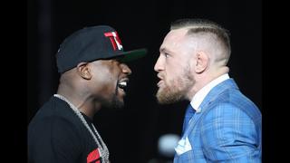 Mayweather vs. McGregor y las postales del segundo cara a cara: bandera, dinero y muchos insultos