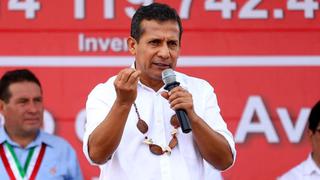 Humala: Nos podrán atacar, pero nosotros estamos trabajando