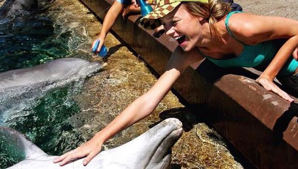 Esto fue lo que dijo Brie Larson sobre su foto con un delfín